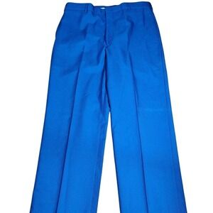 Defense Logistics Agency Men's Dress Pants 36R Classic Blue Wool Blend‎